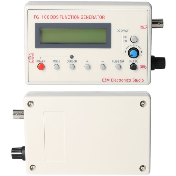 FG-100 DDS Funksjon Signalgenerator Frekvensteller 1Hz - 500KHz, Modell: Beige 37