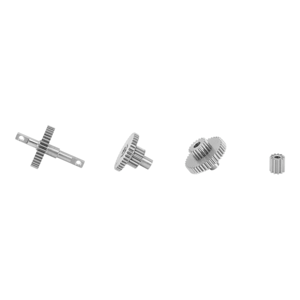 RC Crawler Gear Set Rustfritt Stål Enkel Installasjon Lett Presis RC Transmisjonsgir for Traxxas TRX4M 1/18 Crawler 16.6:1