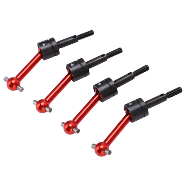 4st metall universell drivaxel CVD 70 mm för Tamiya TT02 1/10 RC biluppgraderingsdelar Röd