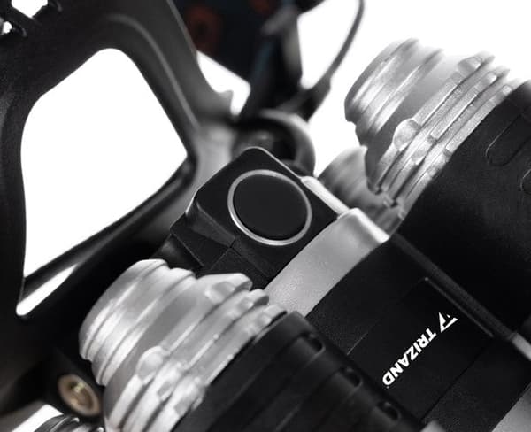 【NX】Hodelykt 5x Cree T6 LED 4 moduser 2x 6800mAh batteri med lader 1000