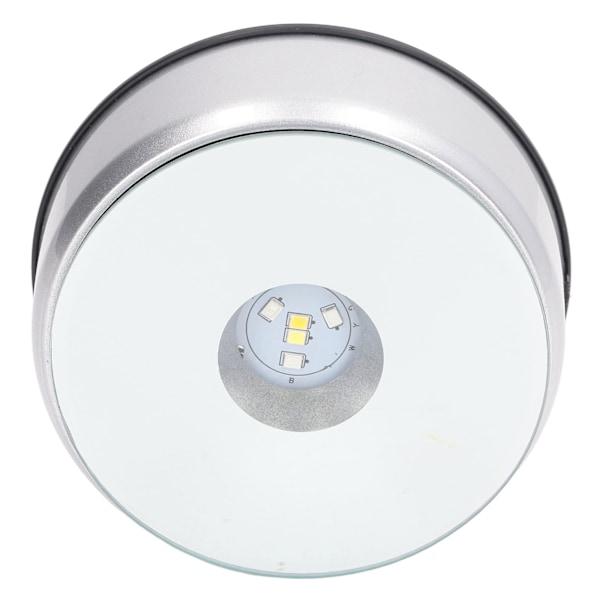 Roterande displaystativ 360° Roterande LED-lampor 80 sekunder per varv USB-laddning LED-displaybas för koppar kristaller