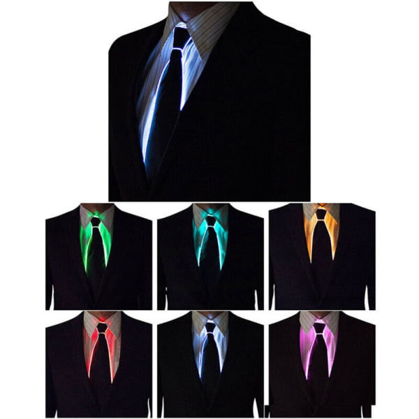 Lysende slips Nyhet Lysende slips Creative Tie LED Vanlig stil, oransje