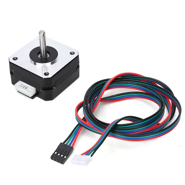 Nema 17 Steppermotor 2 Faser 1.8° DC 4.1V Motor Passer til Ekstruder