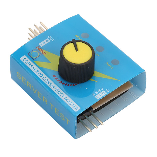3-kanals multiservotester RC-motor ESC-testing med trinnindikator DC 4,2-6,0V
