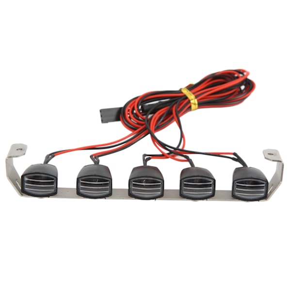 RC Taklampe LED Lys Firkantet Taklampe DIY Frontlys for SCX10 1/10 RC Bil Crawler 5 Lys