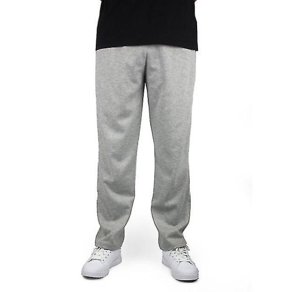 Plus Size 5xl 6xl 7xl Vinter joggingbukser til mænd Bomuld Casual Elastisk talje Løs varme fleece tykke bukser light gray 5 XL