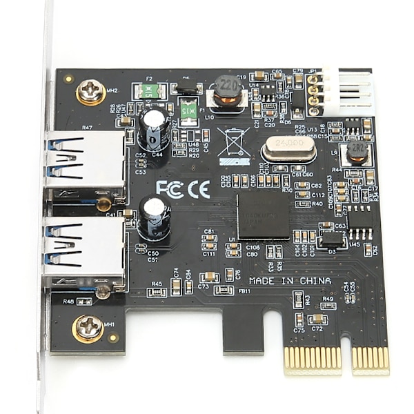 USB3.0-expansionskort 2-portar 5 Gbps hastighet PCIE-kortdator High-Speed ​​Conversion Adapter