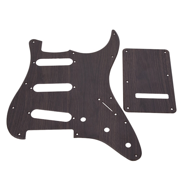 GSSS28 Elgitarrshield Rosewood for ST Three Single Pickguard med bakplate