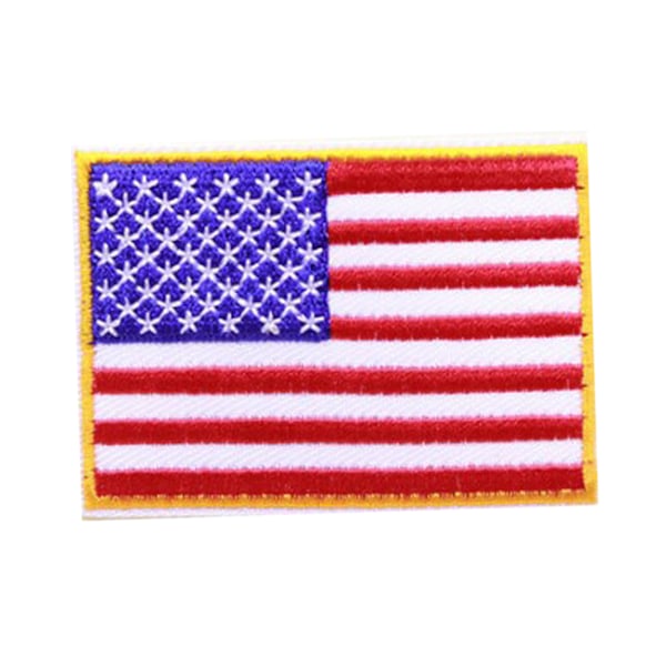 Broderede mærker Amerikansk flag Strygemærker til jakker Skjorter Hatte Bukser Dekoration