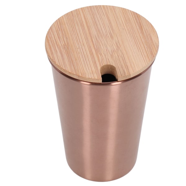 500 ml:n ruostumattomasta teräksestä valmistettu olutkuppi kannen kanssa Yksinkertaisen kerroksen vesikuppi ulkokäyttöön juomakuppi kotijuhliin Rose Gold