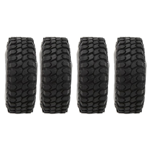 4 st RC-däck 1,0 tum All Terrain RC-gummidäckssats med skuminsatser för Axial SCX24 1/24 RC-krypare