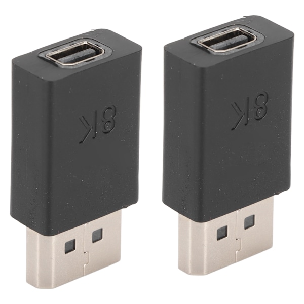 2st DP hane till MINI DP hona adapter högupplöst 8K 2 lägen Liten bärbar Lätt Displayport Kabelomvandlare
