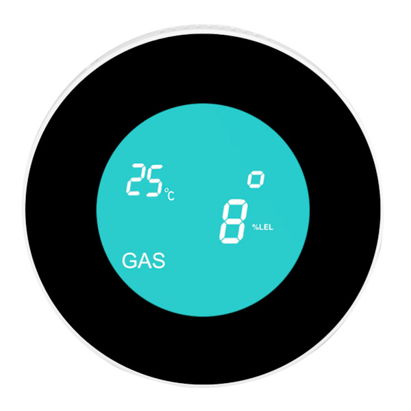 LCD-skærm WIFI Brændbar Gaslækagedetektor Smart Alarm Sensor til Tuya 100-240VEU Stikkontakt