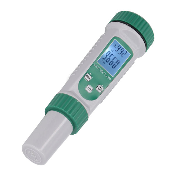 Vattenkvalitetstestare 6 i 1 PH EC TDS SALT SG TEMP-mätare Digital display för plantering