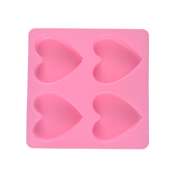 Hjerteformet silikone fondantform Kagedekoration Chokolade Bageform Isform