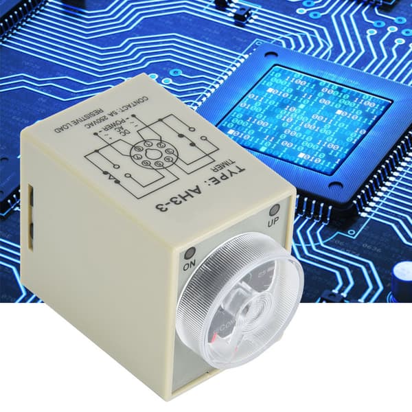 【NX】Tidsrelæ 30S 8 ben Timer 35mm Din-skinne til industrielt automationssystem AC110V