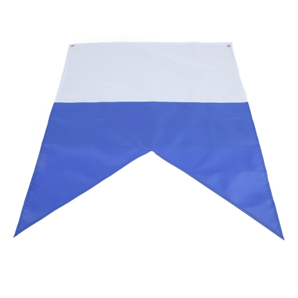 Blå Hvide Dykkerflag Ljuse Farver Letvægts 70x60cm Polyester Diver Down Flag for Snorkling Undervandsaktiviteter