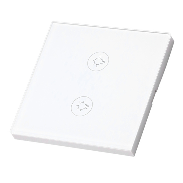 Vægberøringslyskontakt Timing Funktion Hærdet glas dimmer Smart APP styret lyskontakt til Zigbee 90‑250V