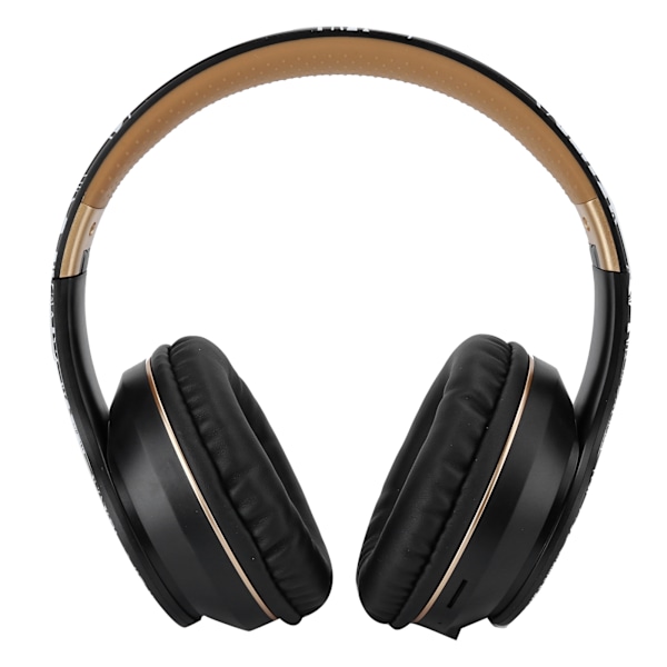 Langattomat Bluetooth-kuulokkeet BT5.0 Melunvaimennus Stereo Musiikki Kokoontaitettavat Urheilukuulokkeet Musta Kulta