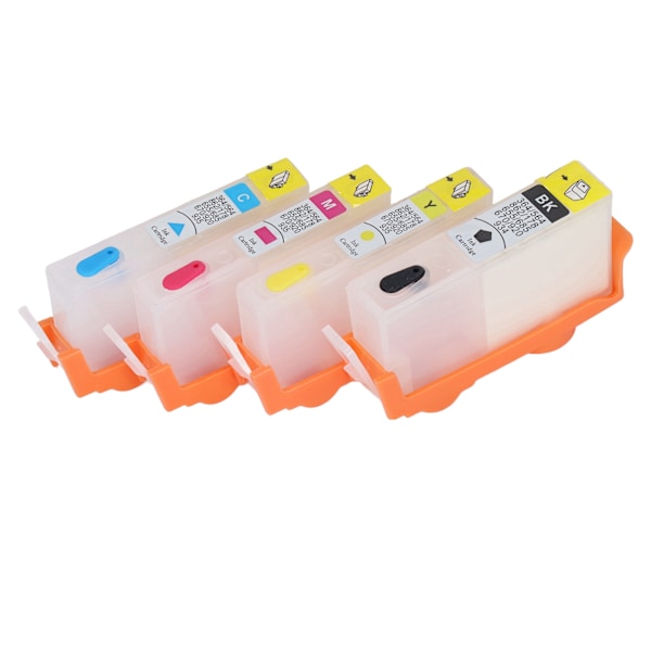 4 st Bläckpatron Svart Blå Magenta Gul Permanent Chip Refill Bläckpatron för HP Officejet 903