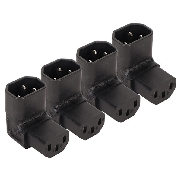 4 kpl IEC320 C14 - IEC320 C13 Virtapäätä Professionaalinen C14 - C13 Virtakytkimen Adapter UPS PDU Palvelimen Tietokoneen Pistorasiaan