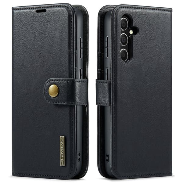 DG.Ming Pungcover Kompatibel med Samsung Galaxy S26 læder Stander - Sort