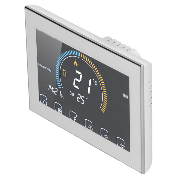 Husholdnings smart termostat med LCD-baggrundsbelysning temperaturstyring til vandgas AC95240V(BHT8000GCBlanc)