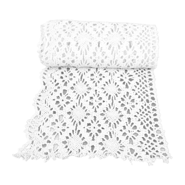 Blondespids Bomuld 5 Yards Unikt Design Dekorative Tilbehør til DIY-Tøj Hjemindretning