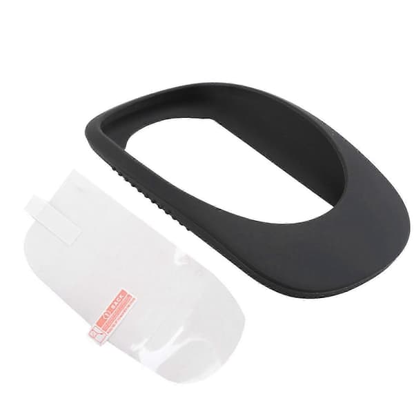Sort elastisk silikonebeskyttelsesetui kompatibel med Apple Mouse 1 og 2 Black