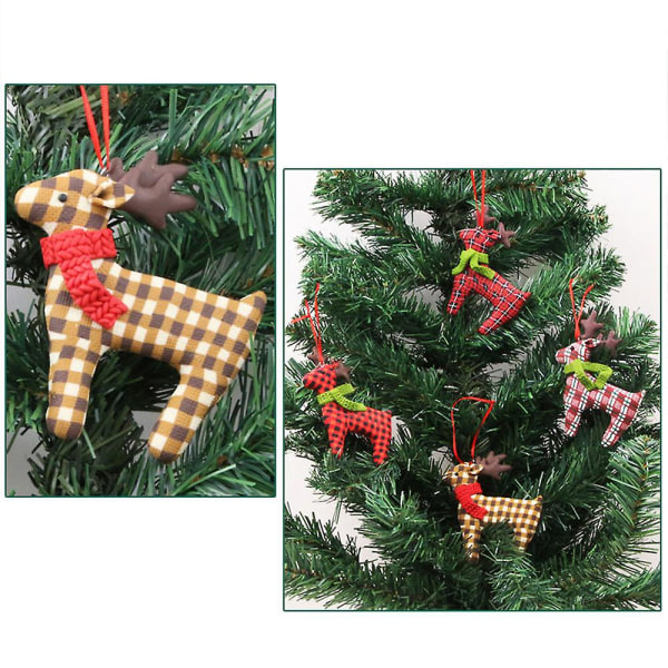 4 stk Ornamenter til juletræsfigurer Ornamenter til juletræsophængning