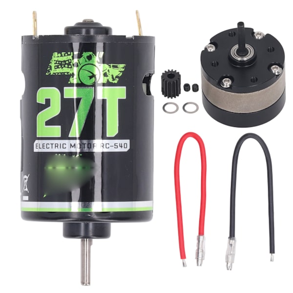 540 Borstad Motor med 1/3 Reduseringsgirkasse Borstad Motor for RC Bil RC Crawler 27T