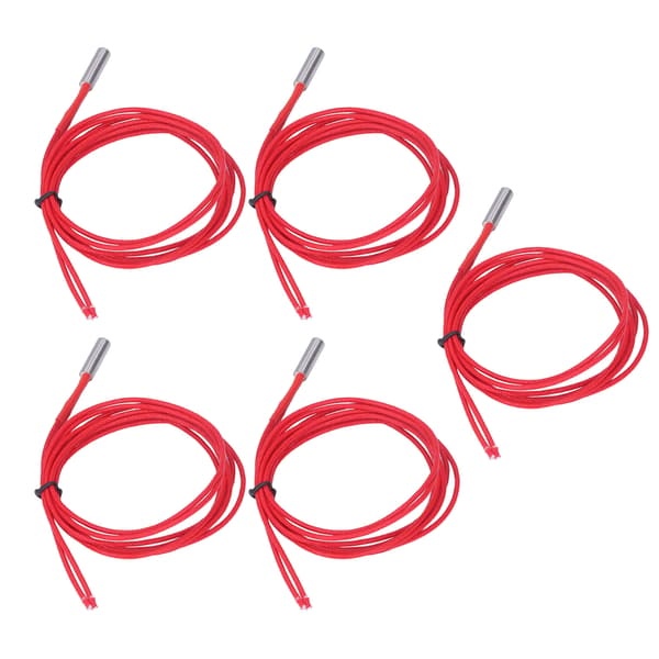 5 stk 12V 40W patronvarmer rustfrit stål kobbervarmer Kompatibel med 3D-printer 6x20mm