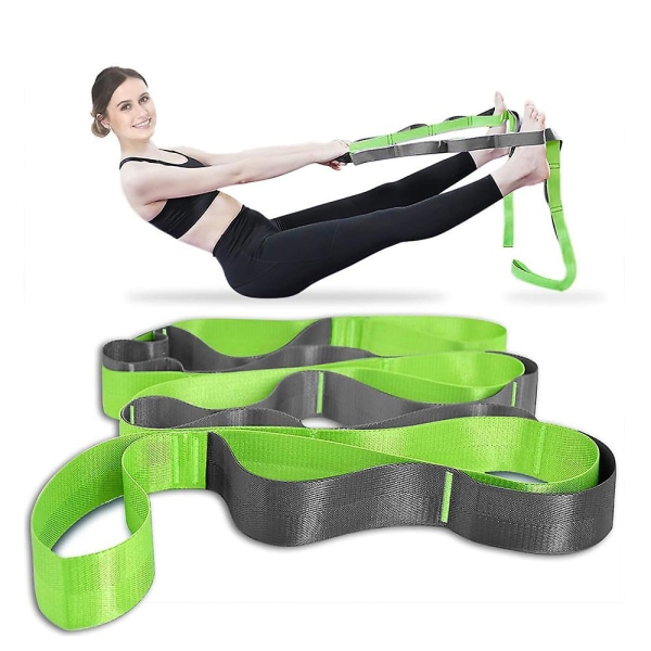 Icke-elastisk stretchrem med öglor - för sport, sjukgymnastik och återhämtning