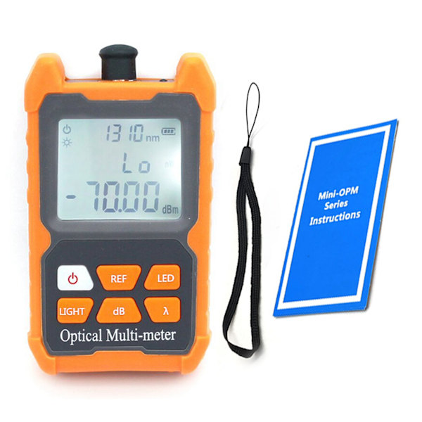 Optisk fiberströmmätare Mini Bärbar Optikkabel Tester Detektor FC SC ST Universal Interface ‑70~+6dbm