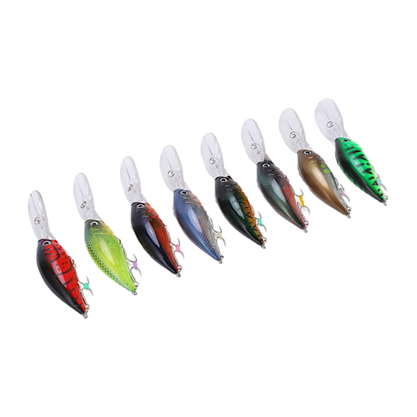 8 stk Fiskehård Crankbait 22g Wobble Multi Jointed kunstige agn til dybhavsfiskeri saltvand