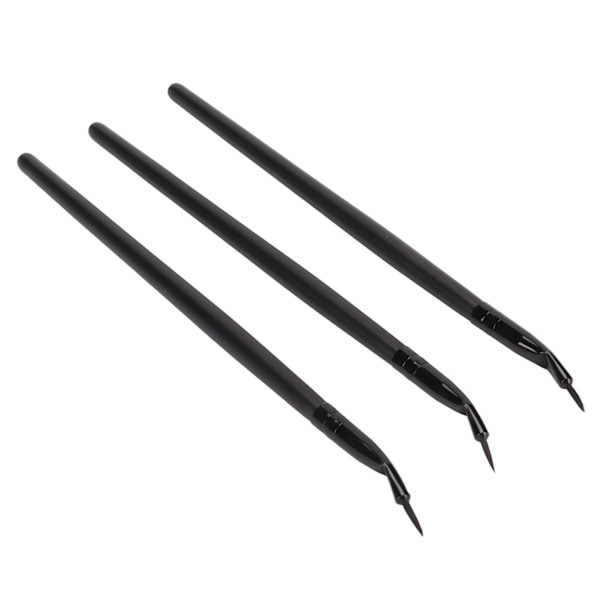 3st Eye Define Bent Eyeliner Brush Professionell Makeup Ultra Fin Angled Gel Eyeliner Borstar Kosmetiskt verktyg