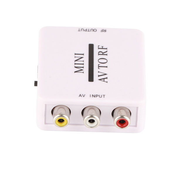 AV til RF-omformerboks TV-signalbryter RF 67,25Mhz 61,25Mhz AV til RF