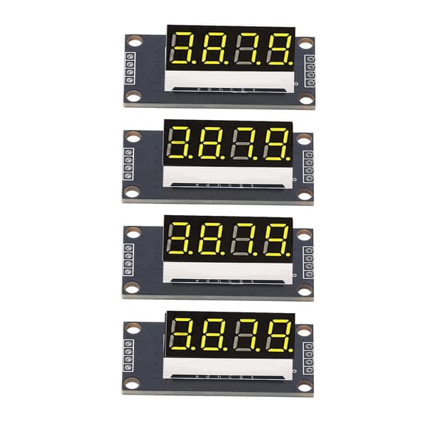 4 sett Digital Tube Display Module LED 4 Siffer 7 Segment 0,36 tommer TM1637 Drive Chip Gul MRA110C