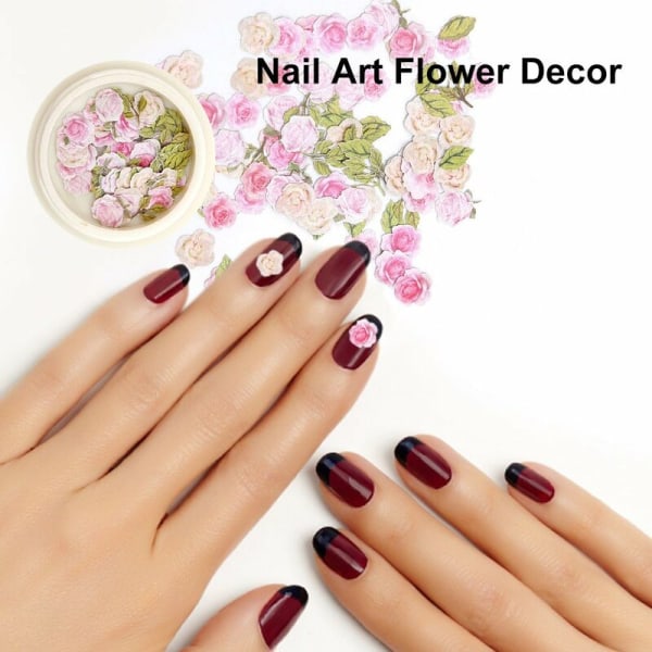 Blomsterdekoration til Nail Art Blomster Shape Sticker Negle Decoration Sticker 2, model: 2