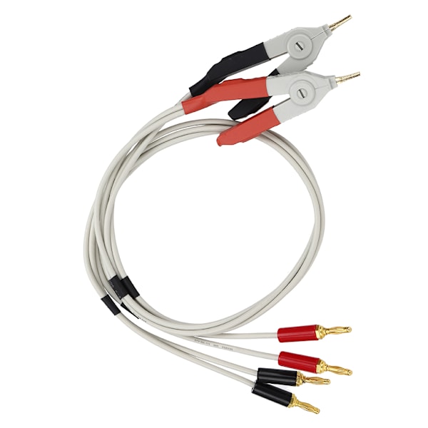 Elektroniktestkabel med 4 terminaler Digital brygga Testklämma Lågt motstånd Testklämmakabel