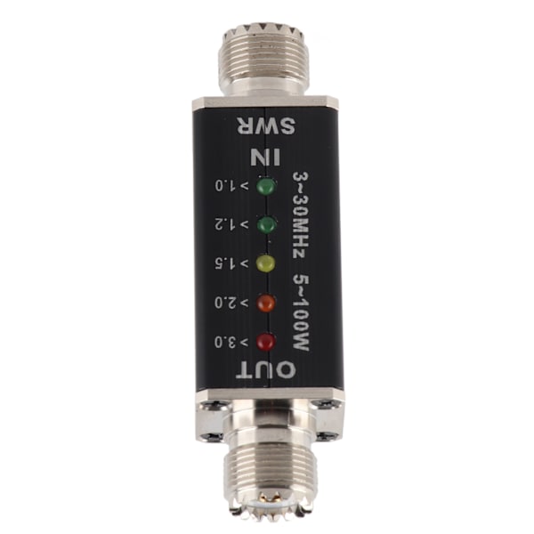 5-100W Standing Wave Meter Mini Shortwave LED-indikator SWR-mätare för antennradio