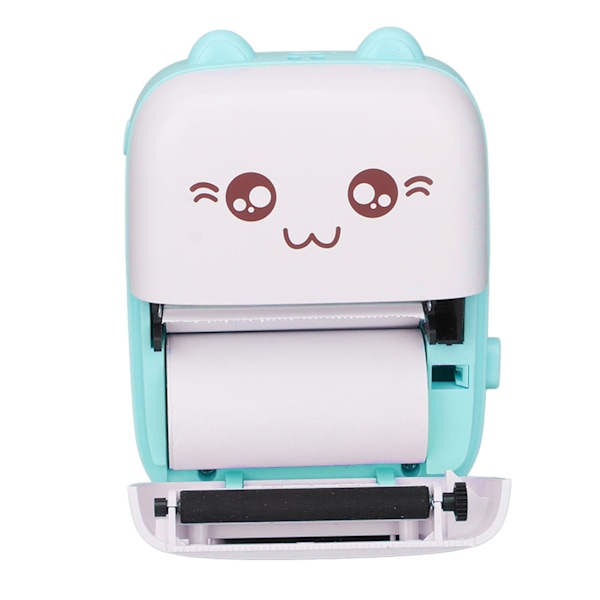 Mini Printer Bærbar Lomme Mini Trådløs Selvklæbende Termisk Printer til Foto Billede Kontor Kvittering Etiket Note Blå