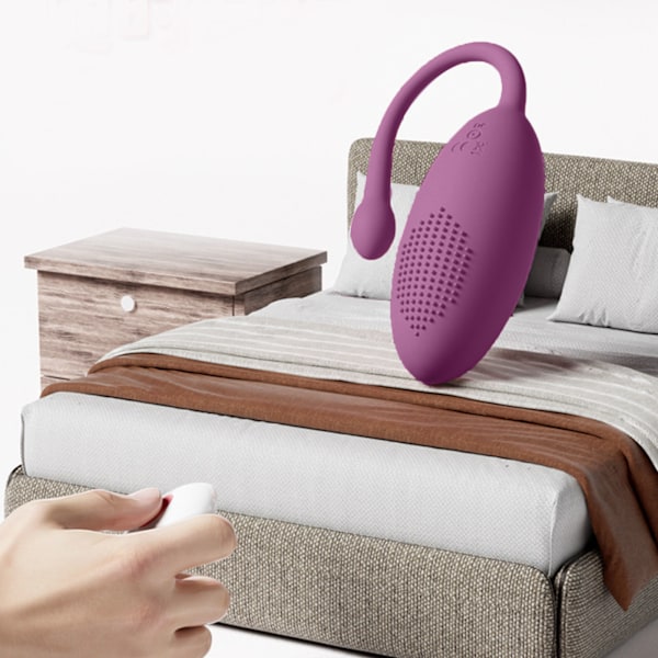 Klitoris-vibraattori Lovely Silicone Slience Pehmeä Kaukosäädin Hieronta Klitoris-vibraatiotyökalu Naisille Violetti