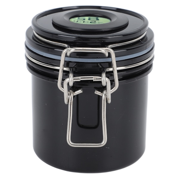 Øjenvippelim Opbevaringsboks 250ml Termometer Hygrometer Vippeforlængelse Lim Opbevaringsbeholder Sort