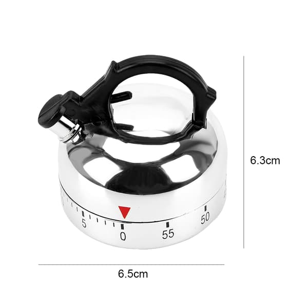 Kjeleformet timer Mekanisk timer 60 minutters nedtellingsalarm