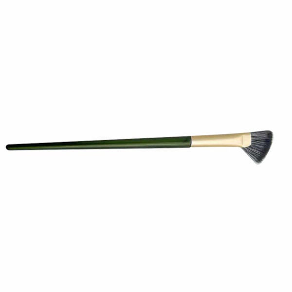 Halvfläktform Nose Shadow Brush Vinklad makeupborste Mjuka borstar Noskonturborste för nybörjare Professionell Svart