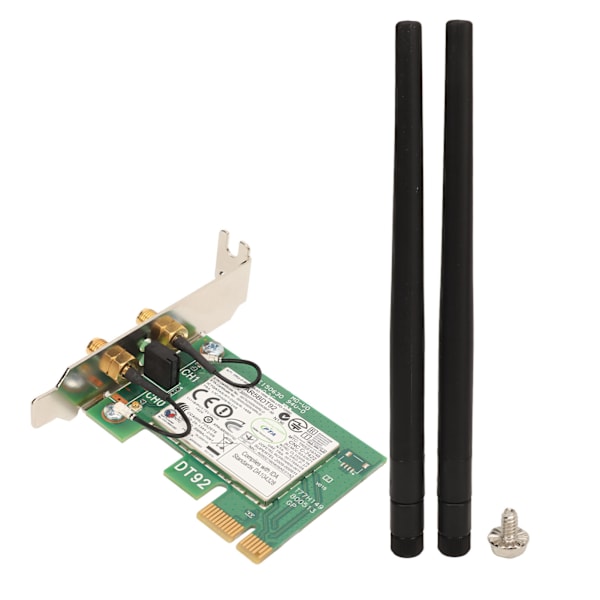 AR5BDT92 AR9280 300Mbps PCIE WiFi-kort 2,4GHz 5GHz Dual Band 802.11a/b/g/n Halvhöjd nätverkskortadapter för Windows