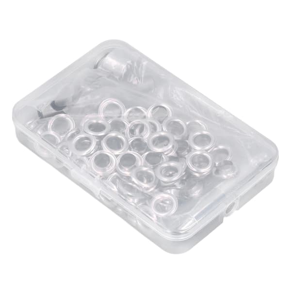 100 uppsättningar Grommet Tool Kit Innerdiameter 12MM Eyelet Spänne Canvas Spänne Grommet Eye Tool Set med installationsverktyg