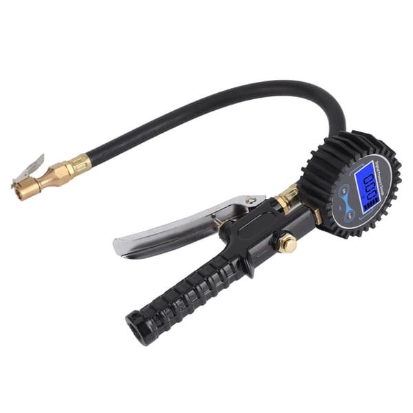 Dæktryksmåler med Inflator 200PSI LCD Digital Display Høj Præcision til Bil Auto Motorcykel