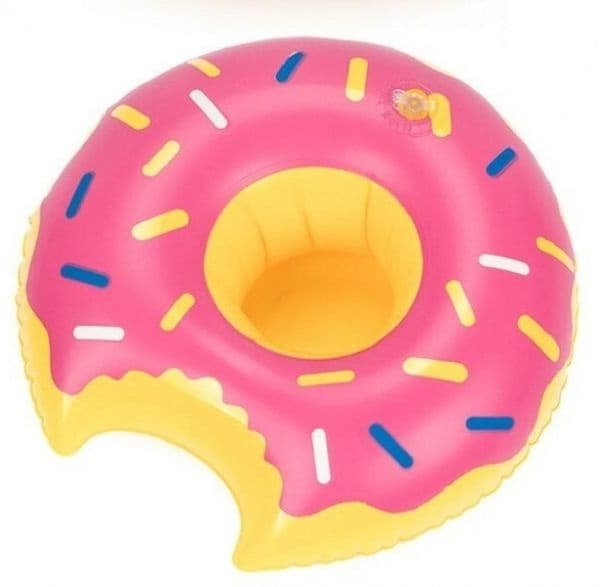 【NX】Oppblåsbar Koppholder - Jordbærdonut 200